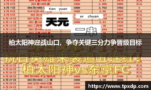 柏太阳神迎战山口，争夺关键三分力争晋级目标